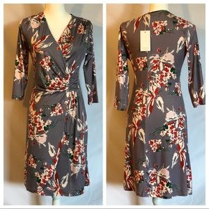 NWT Marisa & Marie Wrap Ruched Dress S